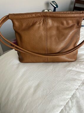 The Sak Classic Brown Leather Shoulder Bag